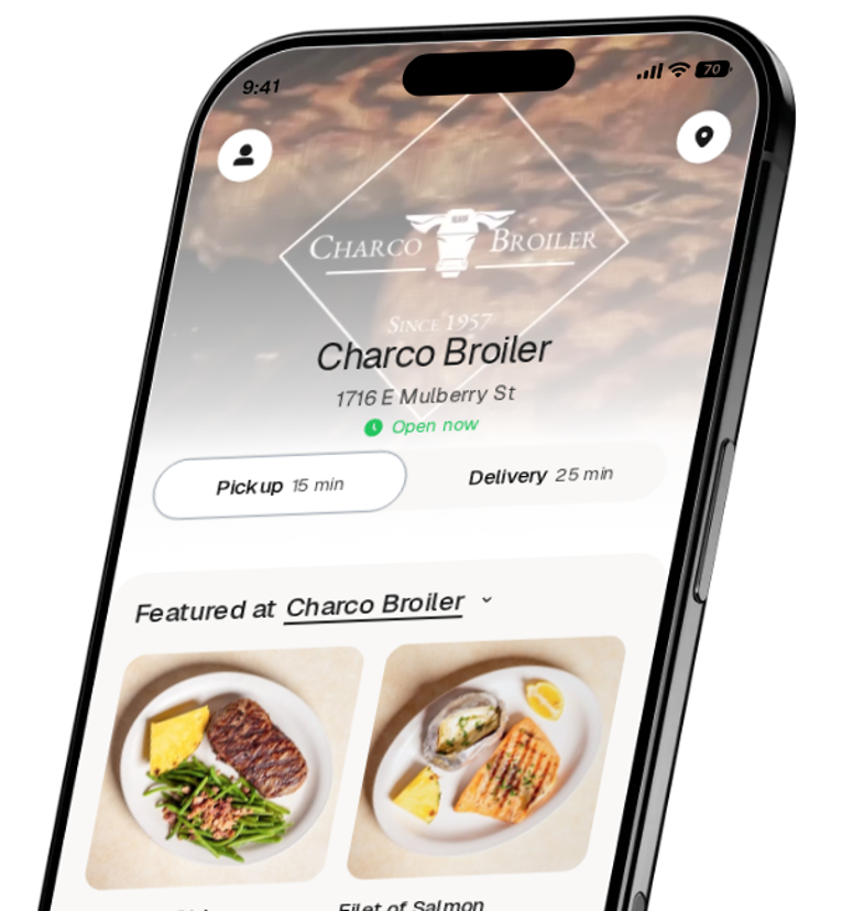Charco Broiler app preview